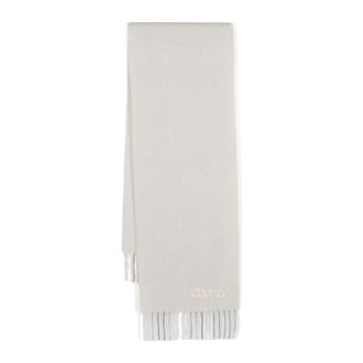 Isabel Marant Bufanda de mezcla de lana con bordes deshilachados - Accessories - Mujer - Beige - ONE SIZE