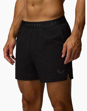 Castore Mens Castore 5 Branded Elastic Mens Black Activewear Shorts - Size: 33/32/32