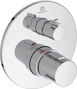 Ideal Standard - Ceratherm T100 Miscelatore termostatico ad incasso individuale con deviatore per vasca/doccia, Cromato - Ideal