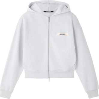 Jacquemus Zip-through Hoodie - Heren - Vesten met rits - Grijs - XL - Hoodies & sweatvesten