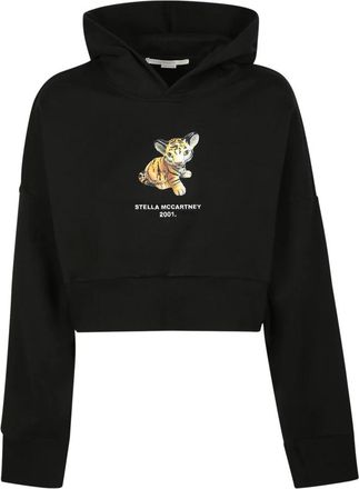 Stella McCartney Klassieke Hoodie - Dames - Hoodies - Zwart - S - Hoodies & sweatvesten