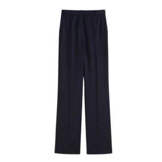 Max Mara Wide Trousers, female, Blue, Size: XS Blue Trousers for Women