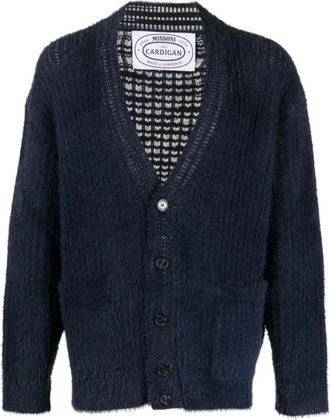 Missoni Eclipse Vest - Heren - Vesten - Blauw - M - Wol - Truien & Vesten