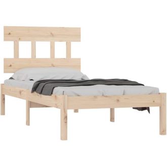 vidaXL Bed Frame without Mattress 90x190 cm Single Solid Wood vidaXL