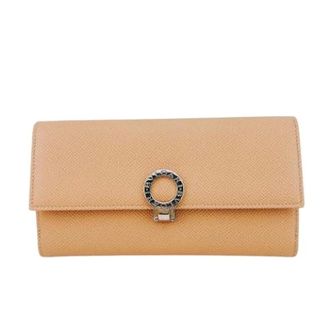 Bulgari Pre-owned Wallets, female, Beige, Size: ONE SIZE Pre-owned Vintage Long wallet (bi-fold)