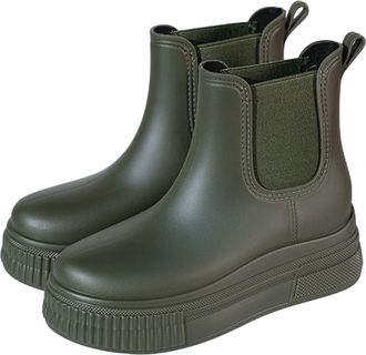 Generic Ladies Wellies Stylish Casual Wear Comfortable Slip On Sandals for All Seasons Versatile Design For Jeans Mid Heel Chelsea Rain Boots For Daily Use Wo