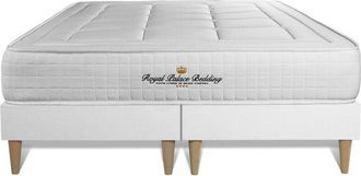 Royal Palace Bedding Royal Palace Bedding - Base Tapizada Blanco + Colch&oacute;n Con Espuma Viscoel&aacute;stica 200 X 200