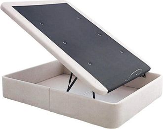 Colchones Aznar Canape Abatible Tela Con Tapa Marco 3d Altura 36 Cm Beige - 160x190 Cm - Si
