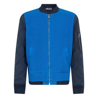 Diesel Zip Sweater - Heren - Truien - Blauw - Maat: L Katoen
