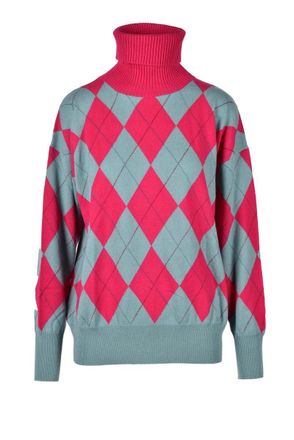 Ballantyne Fuchsia/Green Cashmere Knits