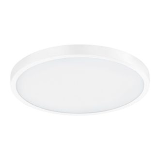 Loops Wall / Ceiling Light White 400mm Round Surface Mounted 25W LED 3000K