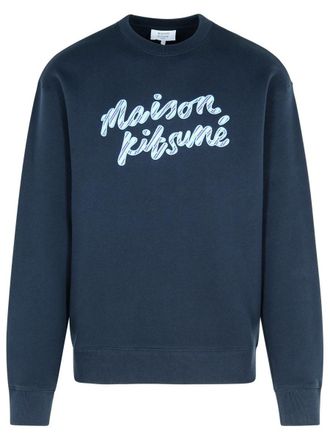 Maison Kitsuné Navy Cotton Sweatshirt
