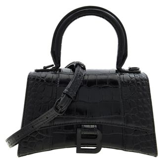 Balenciaga Black Hourglass XS Shoulder Bag