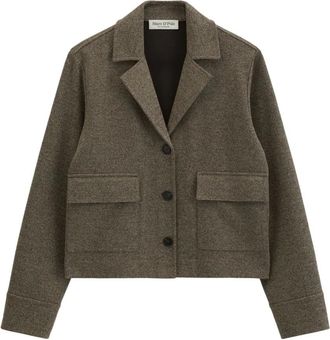 Marc O'Polo Jersey Blazer - Dames - Jassen - Bruin - Maat: S Jersey