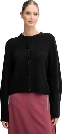 Oui Cardigan - Dames - Vesten - Zwart - L - Truien & Vesten