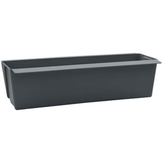 vidaXL Cajas De Flores Para Palets Euro 24 Pcs Gris 36 X 13,5 X 9,5 Cm Vidaxl