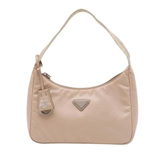 Prada Borsa a spalla Pre-owned in Nylon - - Pre-owned - Donna - Beige - ONE SIZE