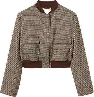 Twinset Bomberjack - Dames - Bomber jackets - Bruin - L - Jassen