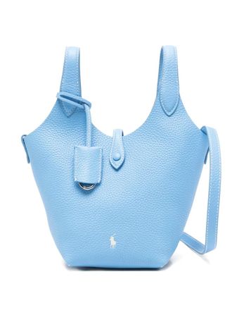 Polo Ralph Lauren small Polo Play leather cross body bag - women - Calf Leather - One Size - Blue