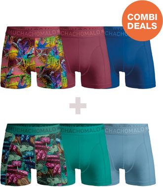 Muchachomalo Heren Boxershorts - 3+3 Pack - Mannen Onderbroeken