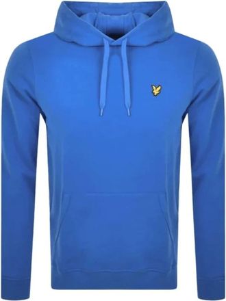 Lyle & Scott Klassieke Pullover Hoodie - Heren - Hoodies - Blauw - 2XL - Katoen - Hoodies & sweatvesten