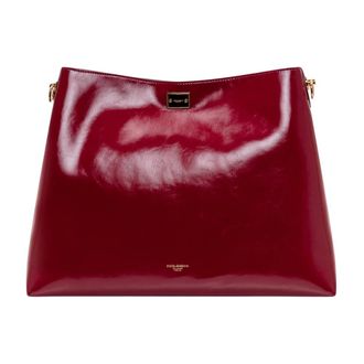 Dolce & Gabbana Shoulder Bags, female, Red, Size: ONE SIZE Vittoria Shoulder Bag
