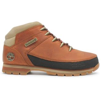Timberland Euro Sprint Mid Full Grain Leather Mens Ankle Boots - Orange - Size:UK 12.5