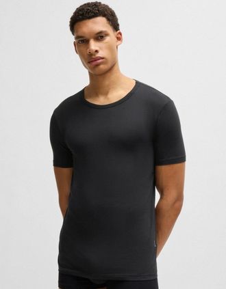 HUGO BOSS Mens BOSS Orange RN Modern 2-Pack Mens T-Shirts NOS - Black 001 - Size: 40
