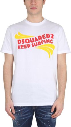 Dsquared2 White Graphic T-Shirt