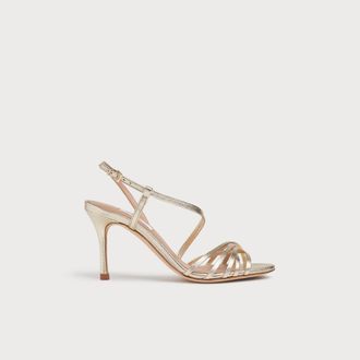 L.k. Bennett Womens NAJA Sandals, Soft Gold Nappa Leather - Size UK 5