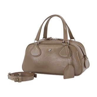 Courr&egrave;ges Friday Shoulder Bag - Taupe
