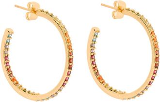 Crystal Haze Serena 18kt Gold-plated Hoop Earrings - Multicoloured - One Size