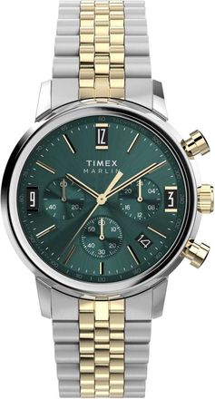 Timex Herenhorloge Marlin Chronograaf - Heren - Horloges - Groen - ONE Size - Accessoires