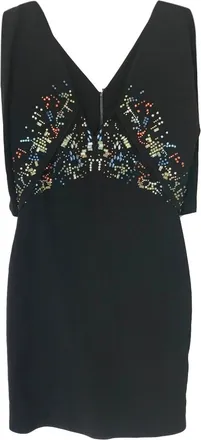 Antonio Berardi Black Embellished Mini Dress Size XS