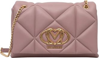 Love Moschino Gewatteerde Crossbody Tas - Dames - Schoudertassen - Roze - ONE Size - Polyester - Tassen