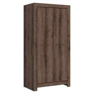 Petits Meubles Armario 2 puertas estratificado marr&oacute;n oscura