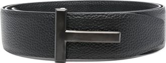 Tom Ford Logo-buckle belt Black