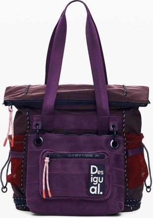 Desigual Zaino Voyager grande multiposizione rosso e viola