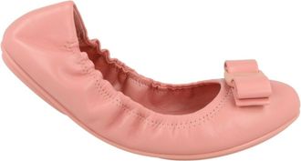 Ferragamo Lizinka Leather Ballet Flats