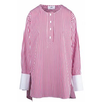 SOLOTRE Blouses, female, Multicolor, Size: XL Camicia ABF a righe svasata