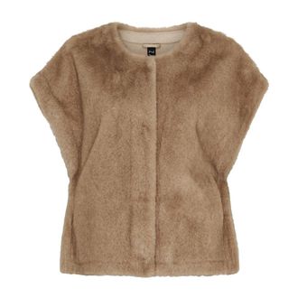 Notyz Valencia Poncho - - Jackets - Donna - Beige - S