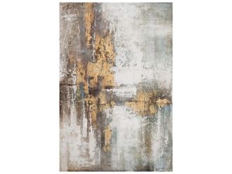 Schubiger M&ouml;bel Bild Abstrakte Farbkomposition in Beige und Gold