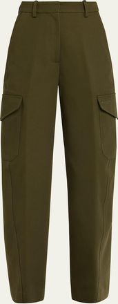 Givenchy Barrel Leg Cargo Wool Trousers