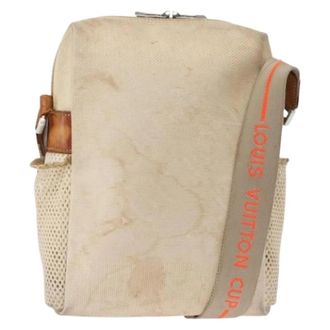 Louis Vuitton Borsa a tracolla Pre-owned in tela - - Pre-owned - Donna - Bianco - ONE SIZE