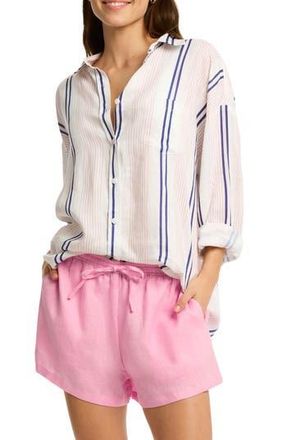 Sea Level Australia Newport Beach Cover-Up Shirt in Light Pink at Nordstrom Rack, Size X-Small