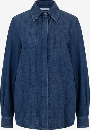 Jacob Cohen Denim-Hemd mit langen Puff&auml;rmeln