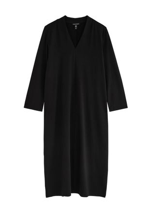 Eileen Fisher Eileen Fisher Stretch-jersey Midi Dress - Black - XS (UK 6-8 / XS)