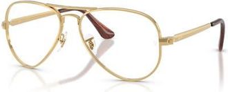 Ray-Ban 58mm Pilot optical glasses in Gold at Nordstrom