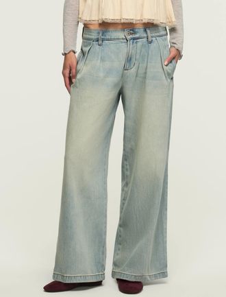 Lucky Brand Womens Double Pleated Trouser