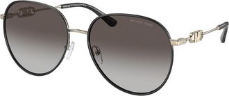 Michael Kors MK1128J EMPIRE 10148G Womens Sunglasses Gold Size 58